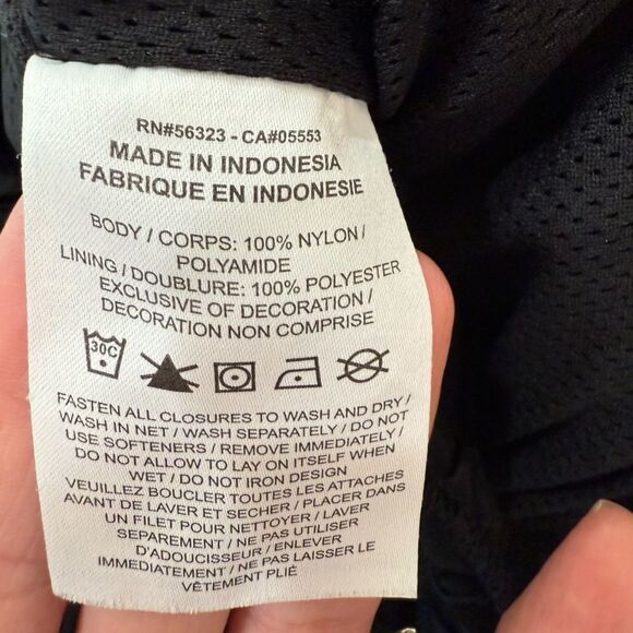 Jordan Flight Black Nylon Windbreaker Track Pants Joggers Size S Logo Detail - Picture 12 of 12